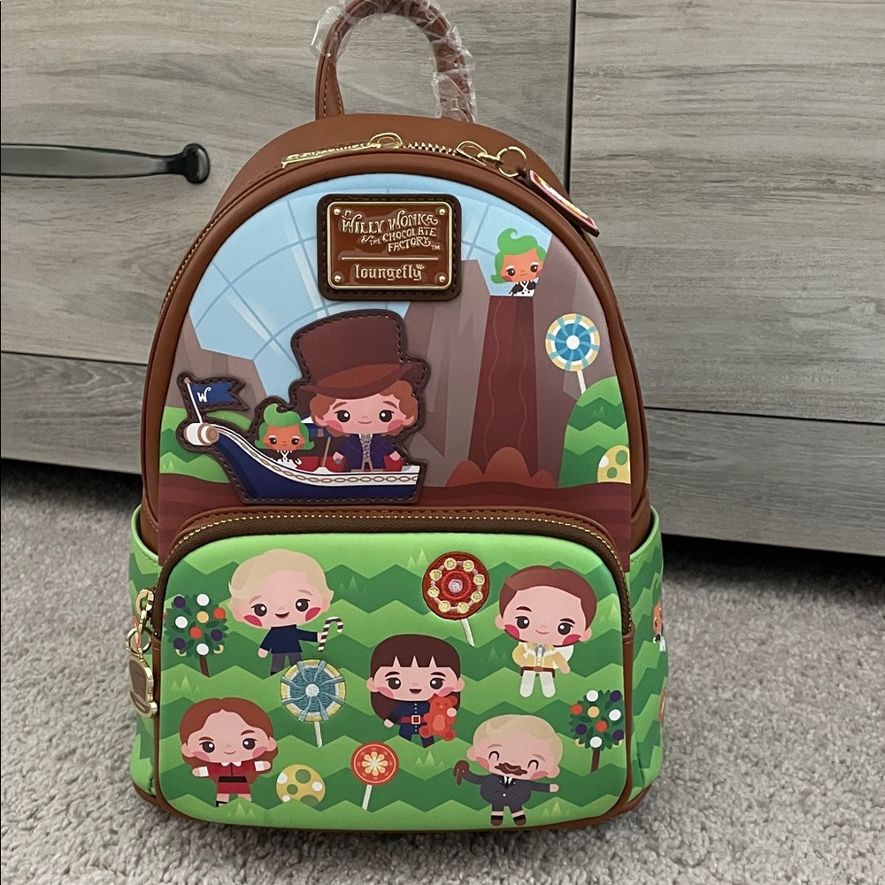 NWT Loungefly Charlie & the Chocolate Factory 🍫 mini backpack